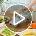 Adjustable Safe Mandoline Slicer for Kitchen, Stainless Steel Multifunction Vegetable & Fruit Cutter, Onion Potato Tomato Cabbage Apple Lemon Slicer Cutter, Multipurpose Veggie Slicer.