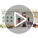 4-in-1 Blender/Food Processor Combo Max 1000W, Dishwasher Safe