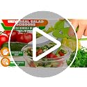 Salad Scissors for Chopped Salad, Two-Blade, Spring-Loaded System