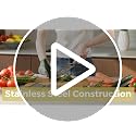 Gramercy Handheld Mandoline Slicer for Kitchen, Stainless Steel, 4 Blades