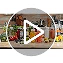 6 Pack 16 Oz Glass Juice Bottles with Lids,2 Pour Spouts & Scale Marks