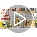 Large Dry Food Storage Containers with Lids, 6PCS Airtight Cereal Containers Storage Set, Leak-proof Canister Set for Kitchen Pantry Organization with 20 Labels & Marker (4L Black)