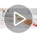 5 Pack Glass Food Storage Containers with Glass Lids & Air Vent