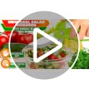 Salad Scissors for Chopped Salad, 8.9" Stainless Steel, In-Bowl