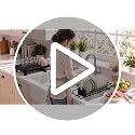Over Sink Dish Drying Rack - Expandable 14"-22" Small Dish Drainer