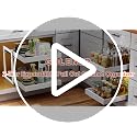 2-Tier Expandable Pull Out Cabinet Organizer, Cabinet Drawers, 16"D