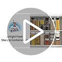 4 Pack Airtight Food Storage Container Set for Pantry Organization