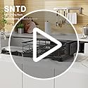 Dish Drying Rack for Kitchen Counter, 11.8" W x 16.7" L, Black