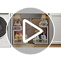 Under Sink Organizer, Adjustable Height, 2 Tier Pull Out Under Cabinet Organizer, Slide Out Thickened Metal Under Sink Storage for Kitchen Bathroom Laundry Pantry Cabinet, White, Large-2-Pack