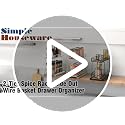 2-Tier Spice Rack Slide Out Wire Basket Drawer, Black